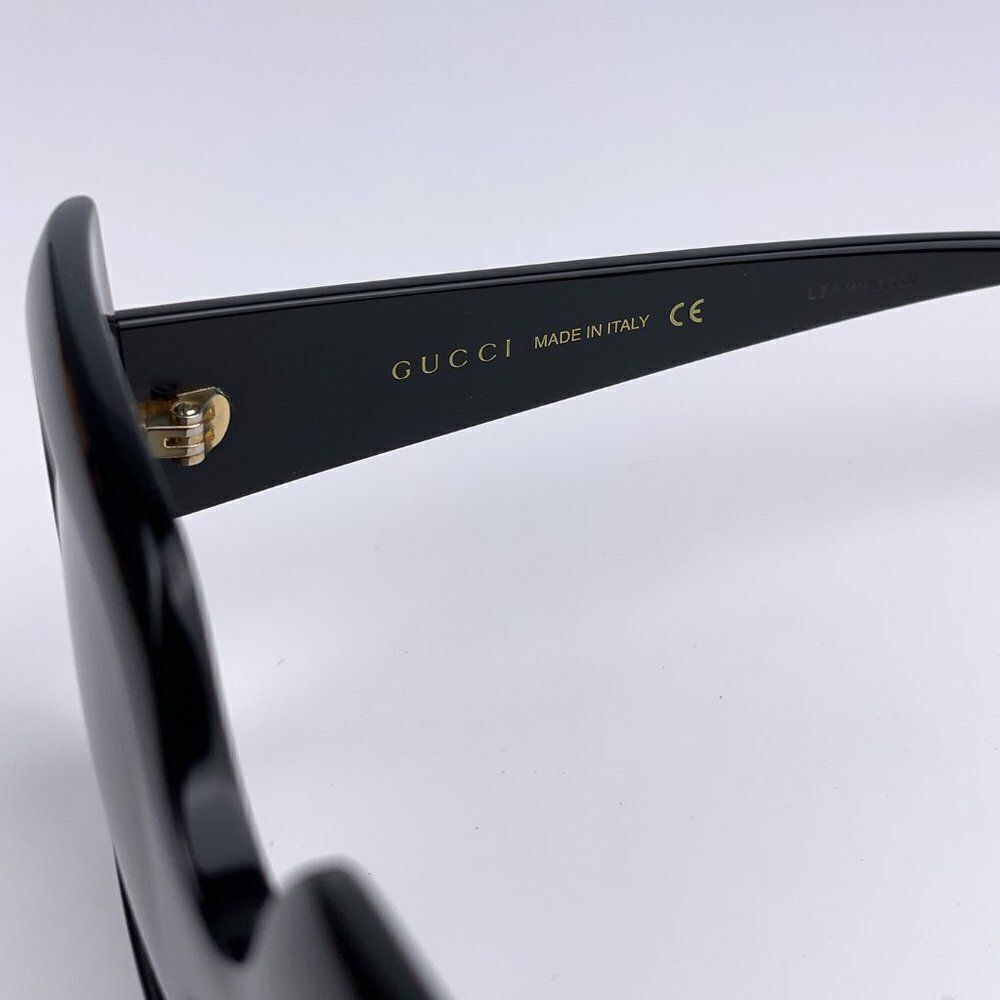 NEW Gucci Logo GG0896S 001 Black Square Oversized Women Sunglasses - Picture 10 of 13
